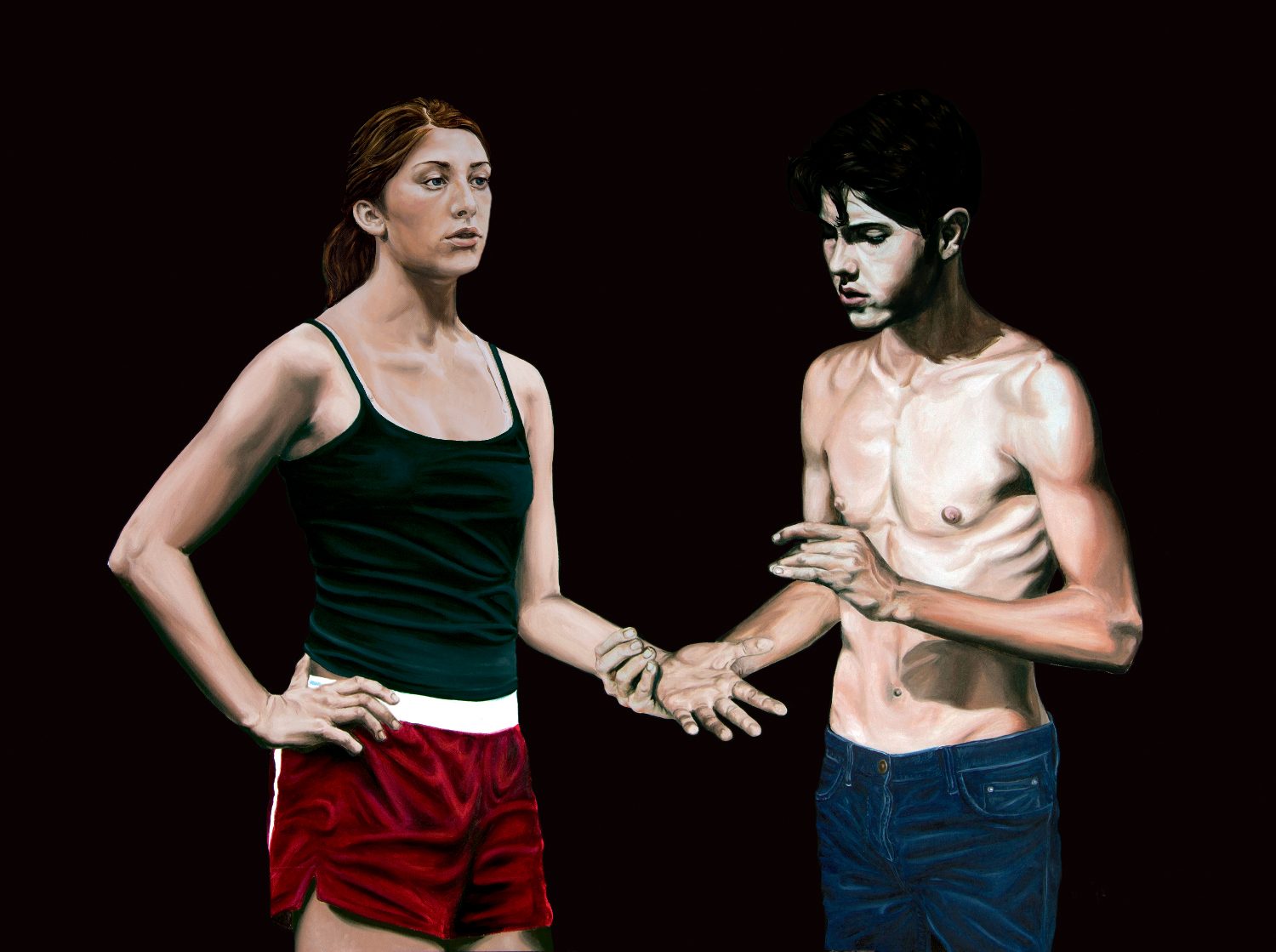 La bonne aventure, oil on canvas by Nicolas Maureau