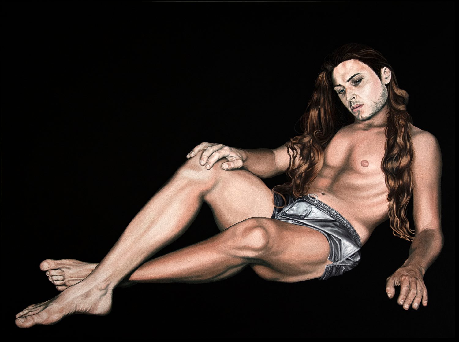 Le Sommeil d'Endymion, huile sur toile de Nicolas Maureau