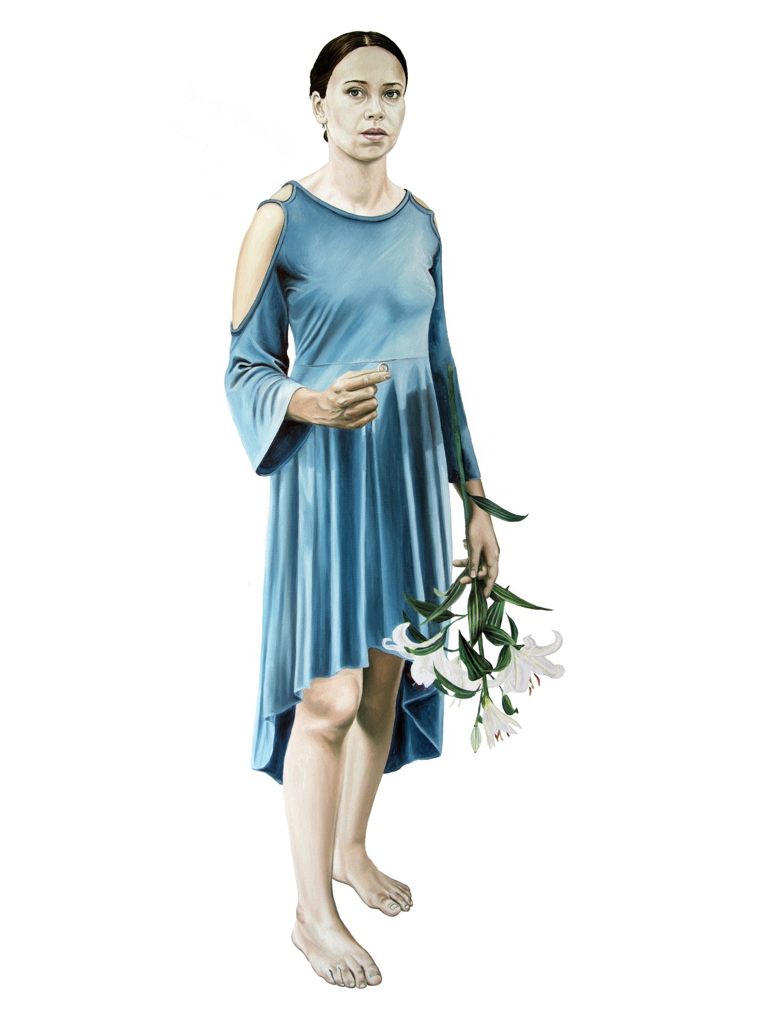 Yvonne-Aimée, huile sur toile de Nicolas Maureau