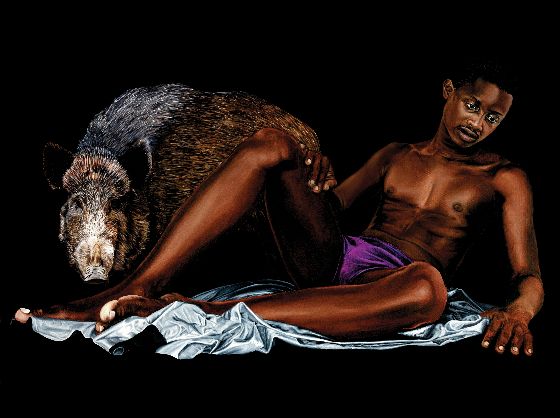 Adonis, oil on canvas by Nicolas Maureau