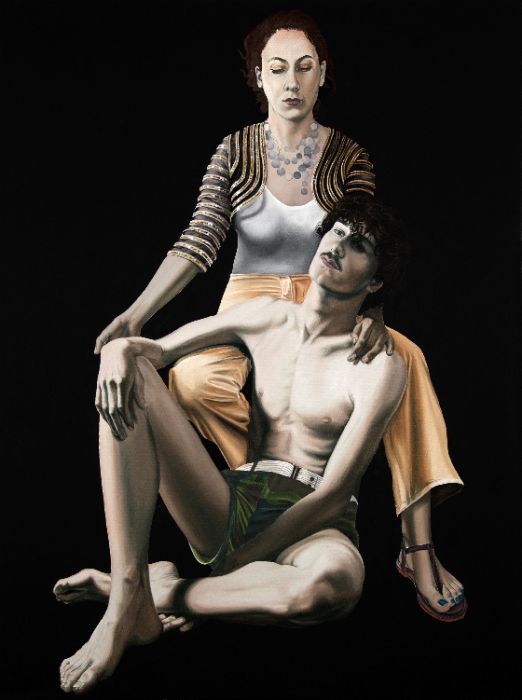 Antoine et Cléopâtre, huile sur toile de Nicolas Maureau