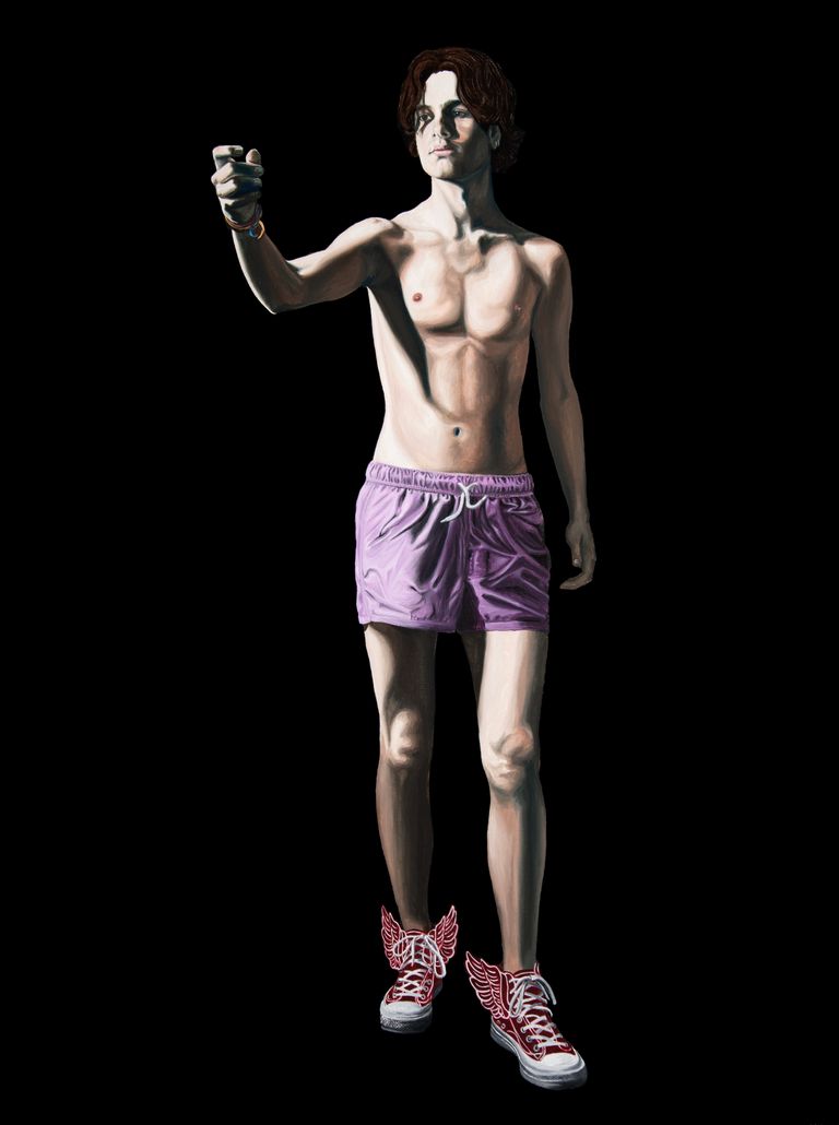 a oil painting of Caligua by Nicolas Maureau