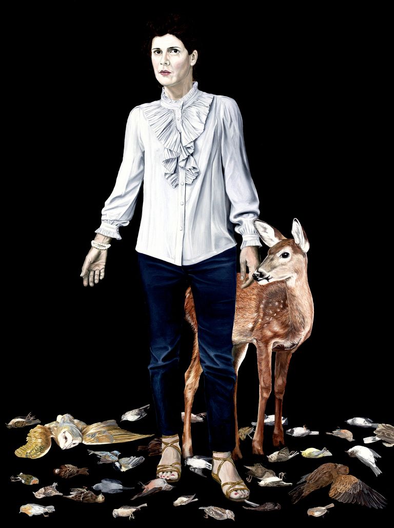 Oil painting by Nicolas Maureau titled Diane