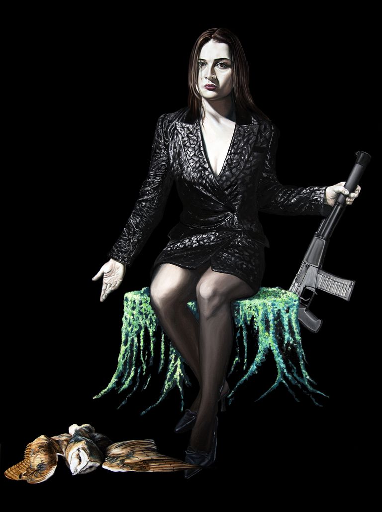 a oil painting of Diane de Poitiers