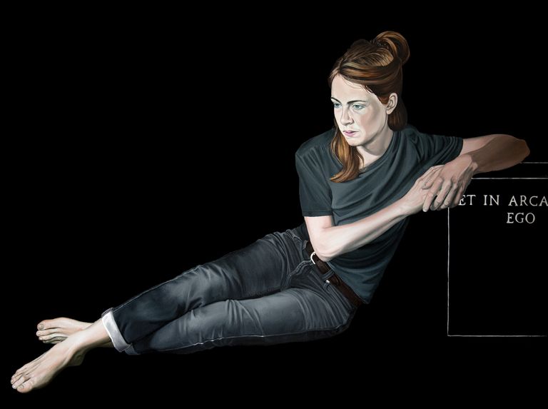 Oil painting by Nicolas Maureau titled Et in arcadia ego