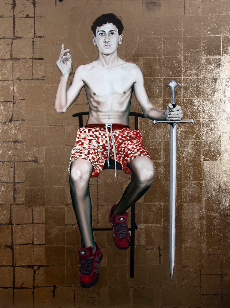 a oil painting of Théodose